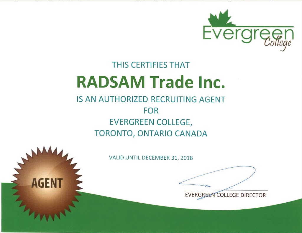 Radsam Education Agency | 38 Troon Ave, Maple, ON L6A 4Z2, Canada | Phone: (647) 686-0102