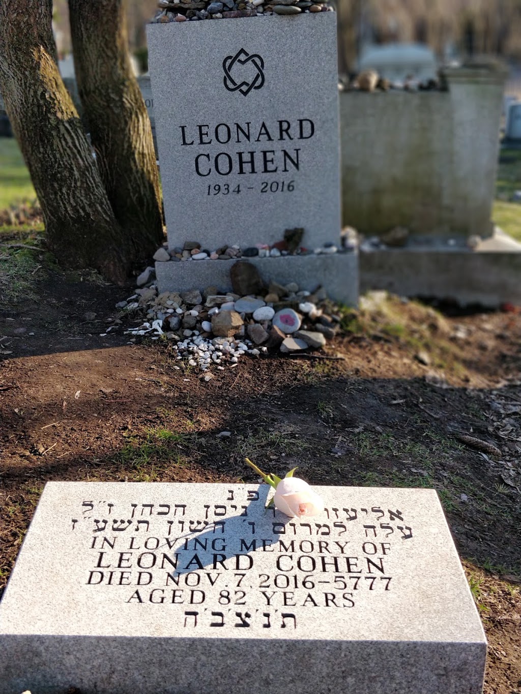 Leonard Cohen’s Grave | Outremont, Montreal, QC H2V 4T6, Canada