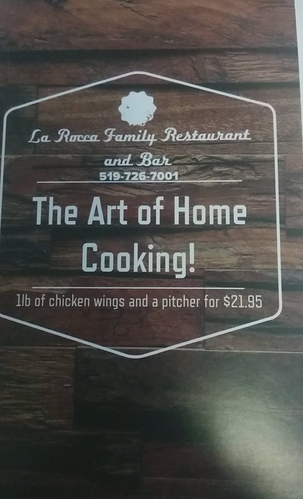 La Rocca Family Restaurant & Bar | 9530 County Rd 11, McGregor, ON N0R 1J0, Canada | Phone: (519) 726-7001