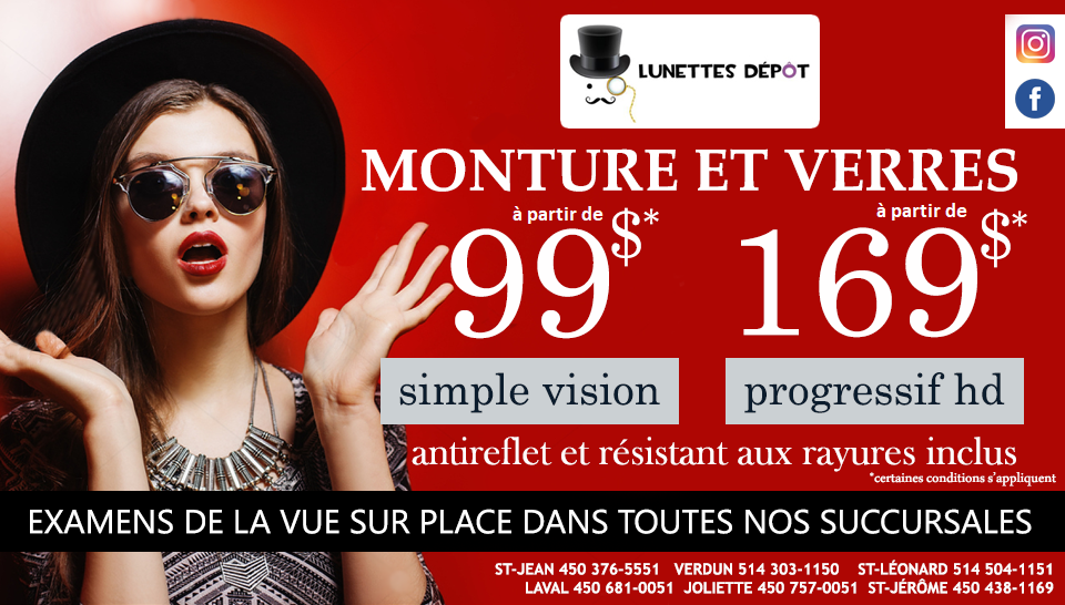 Lunettes Dépôt - Montréal | 4131 Rue Jean-Talon, Saint-Léonard, QC H1S 1J6, Canada | Phone: (514) 504-1151