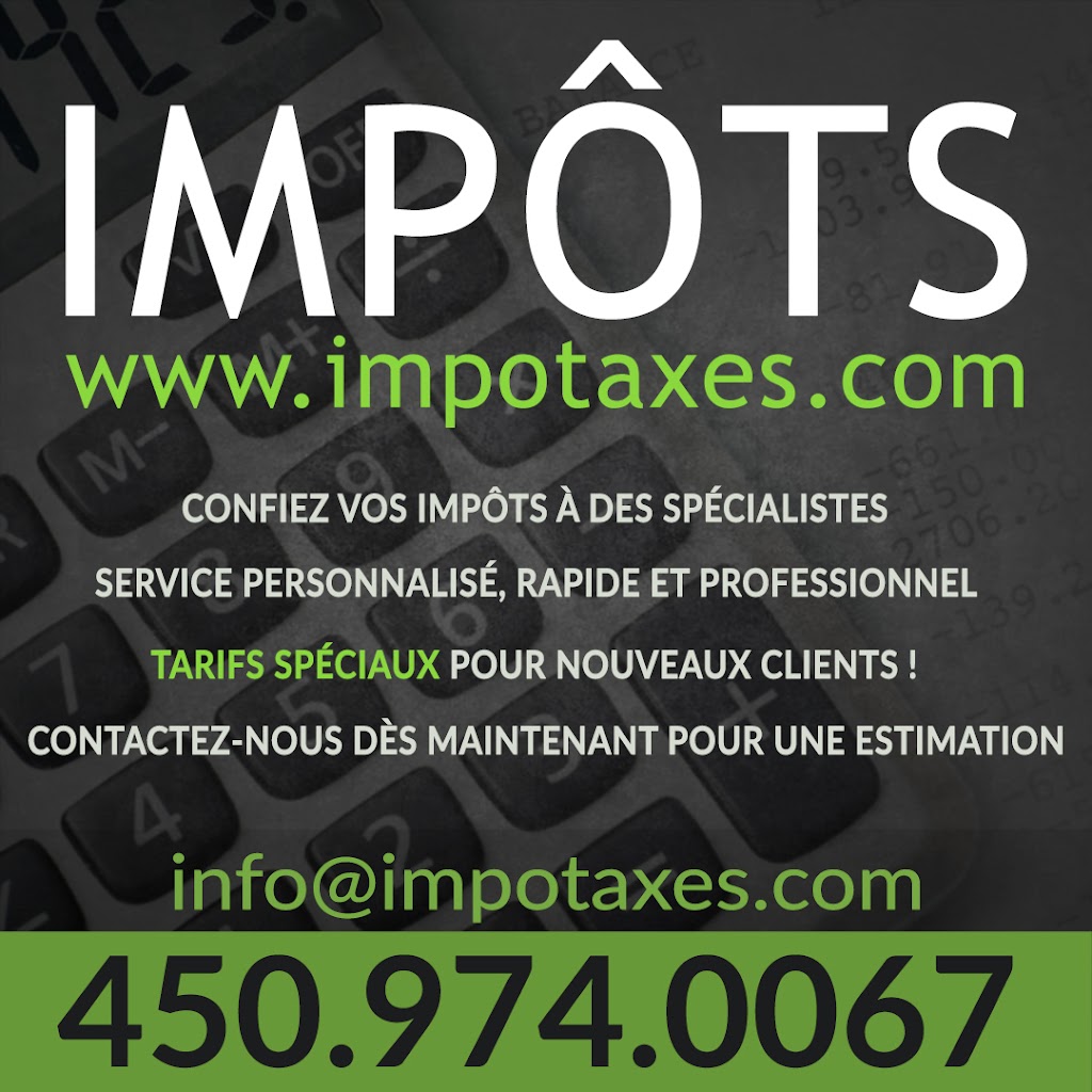 impôtaxes | 588 Rue Dumouchel, Saint-Eustache, QC J7R 6J4, Canada | Phone: (450) 974-0067