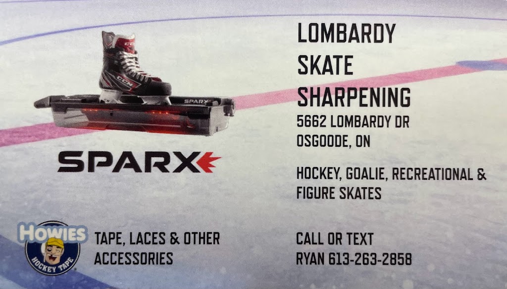 Lombardy Skate Sharpening | 5662 Lombardy Dr, Osgoode, ON K0A 2W0, Canada | Phone: (613) 263-2858