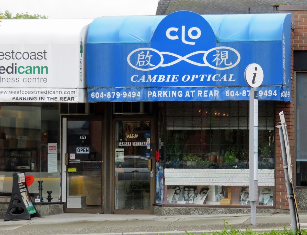 Cambie Optical | 3182 Cambie St, Vancouver, BC V5Z 2W2, Canada | Phone: (604) 879-9494