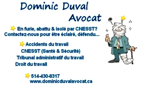 Dominic Duval - Avocat - CNESST CSST | 2334 Rue Faucher, Longueuil, QC J4G 1B8, Canada | Phone: (514) 430-8317