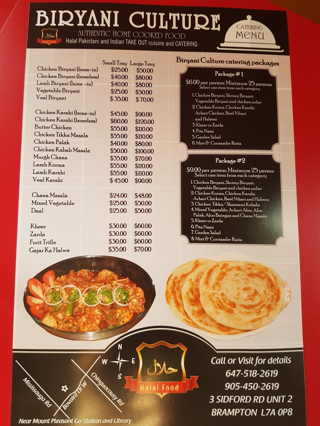 Biryani Culture | 3 Sidford Rd, Brampton, ON L7A, Canada | Phone: (905) 450-2619