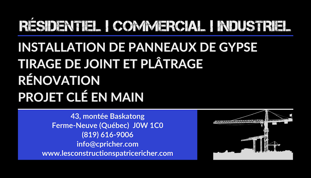 Les Constructions Patrice Richer inc. | 370 Bd des Ruisseaux, Mont-Laurier, QC J9L 0H6, Canada | Phone: (819) 616-9006