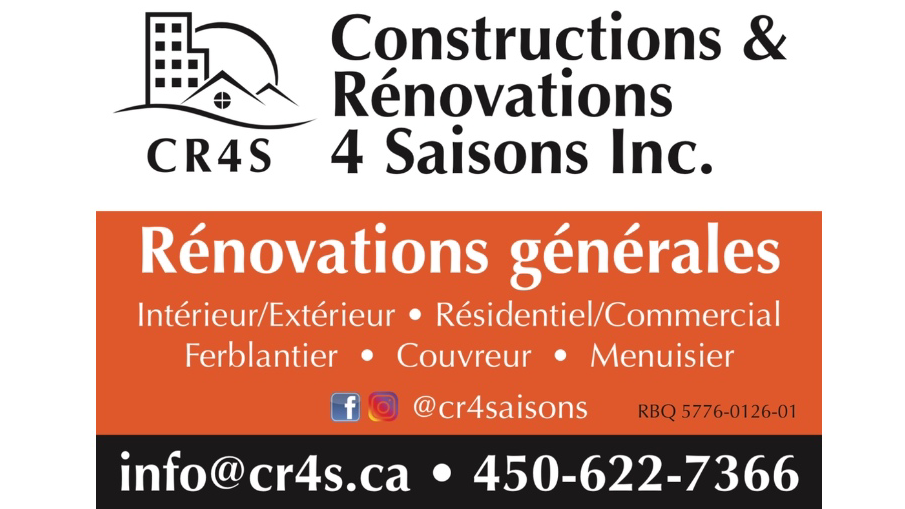 Constructions rénovations 4 saisons Inc. | 551 Rue Lindbergh, Laval, QC H7P 2N8, Canada | Phone: (450) 622-7366