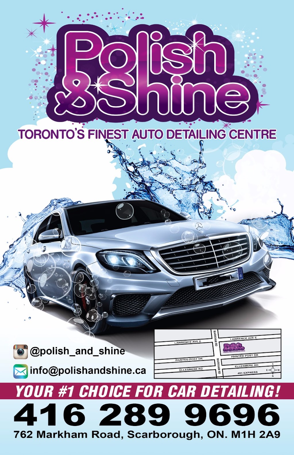 Polish and Shine (Car Wash and Detailing Centre) | 762 Markham Rd, Scarborough, ON M1H 2A9, Canada | Phone: (416) 289-9696