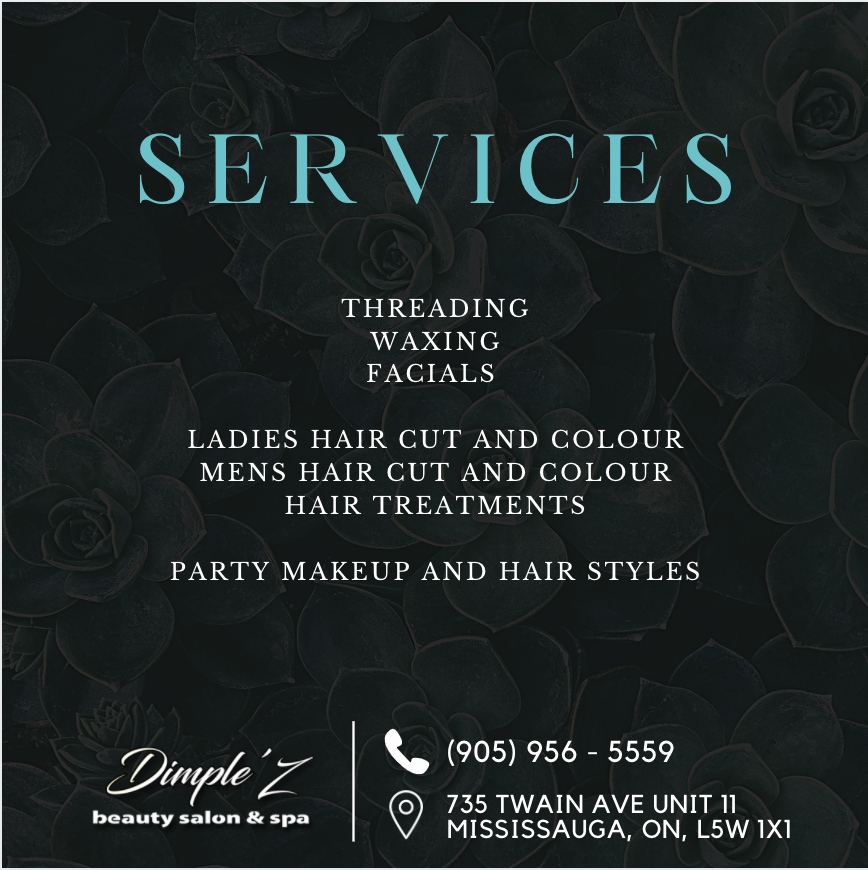 Dimplez Beauty Salon | 735 Twain Ave #11, Mississauga, ON L5W 1X1, Canada | Phone: (905) 956-5559