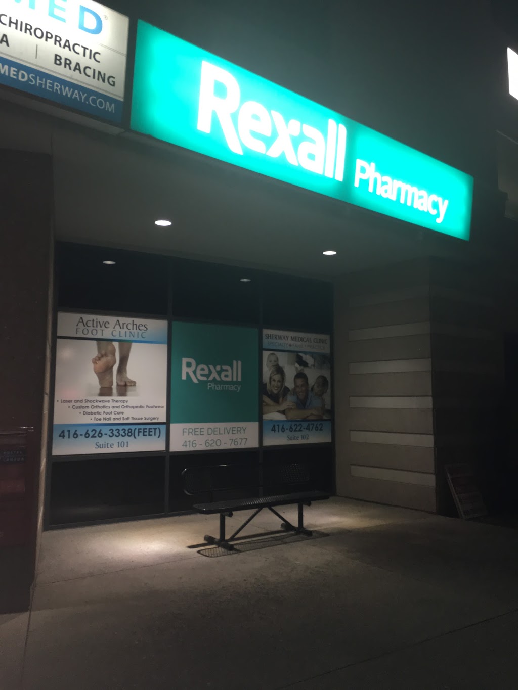 Rexall | 190 Sherway Dr, Toronto, ON M9C 5N2, Canada | Phone: (416) 620-7677