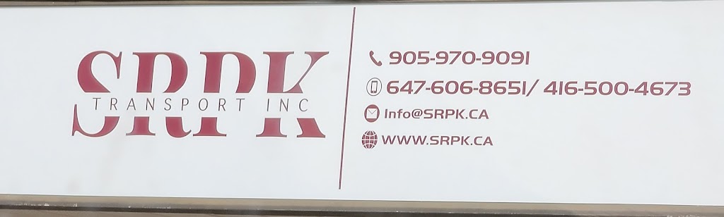 SRPK Transport Inc | 2500 Williams Pkwy Unit 39, Brampton, ON L6S 5M9, Canada | Phone: (905) 970-9091