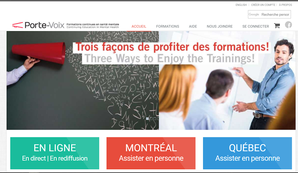 Porte-Voix - Formations en santé mentale | 1487 Rue Provancher bureau 205, Quebec City, QC G1Y 1S2, Canada | Phone: (418) 658-5396