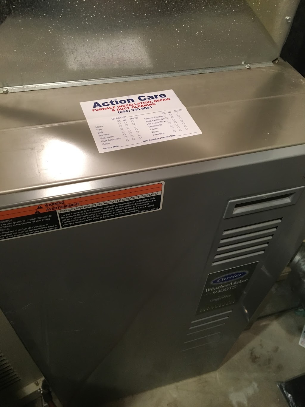 Action Care Furnace Heating | 1302 Daimler St, Coquitlam, BC V3B 6P4, Canada | Phone: (604) 945-5801