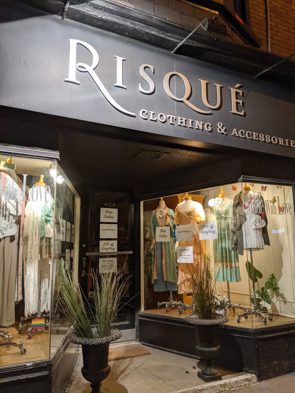 Risqué Clothing | 404 Bloor St W, Toronto, ON M5S 1X5, Canada | Phone: (416) 960-3325