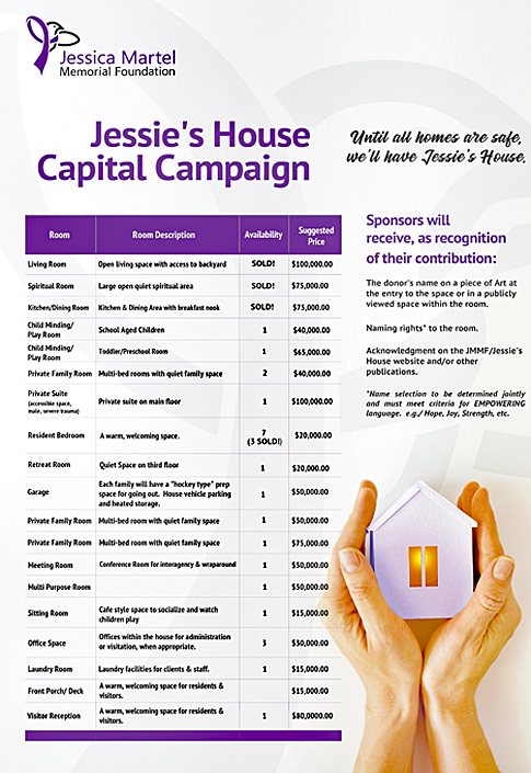 Jessica Martel Memorial Foundation | Box 3167, Morinville, AB T8R 1S1, Canada | Phone: (866) 939-2850