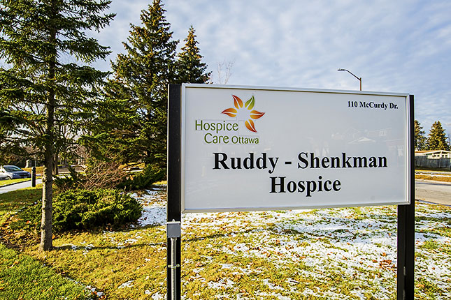 Hospice Care Ottawa, Ruddy-Shenkman Hospice | 110 McCurdy Dr, Kanata, ON K2L 2Z6, Canada | Phone: (613) 591-6002