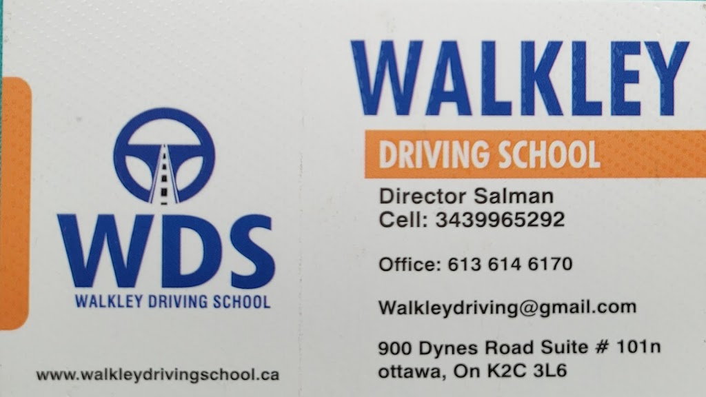 WALKLEY DRIVING SCHOOL | 900 Dynes Rd suite # 101N, Ottawa, ON K2C 3L6, Canada | Phone: (613) 614-6170