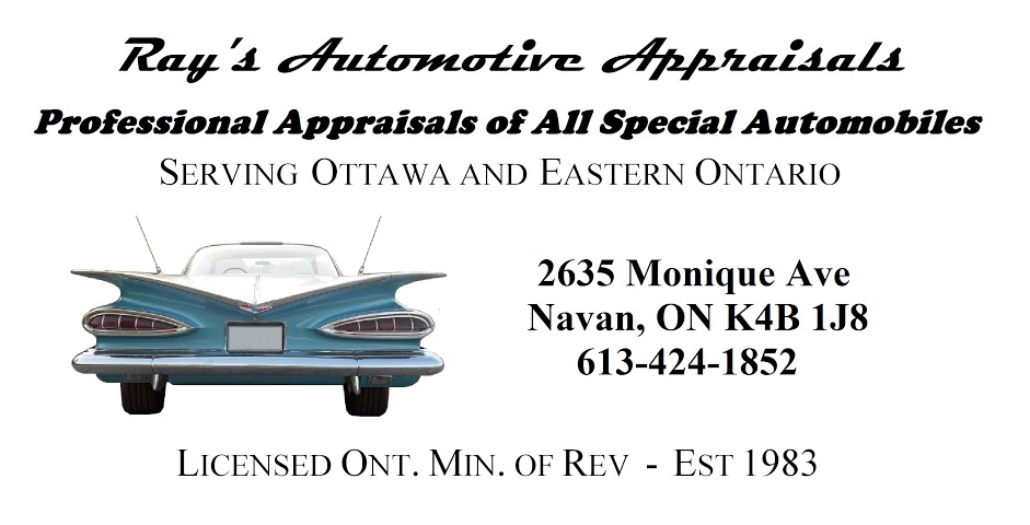 Rays Automotive Appraisals | 2635 Monique Ave, Navan, ON K4B 1J8, Canada | Phone: (613) 424-1852