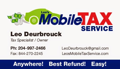 Leos Mobile Tax Service | 8-90 Brandt St, Steinbach, MB R5G 0T3, Canada | Phone: (204) 997-2466