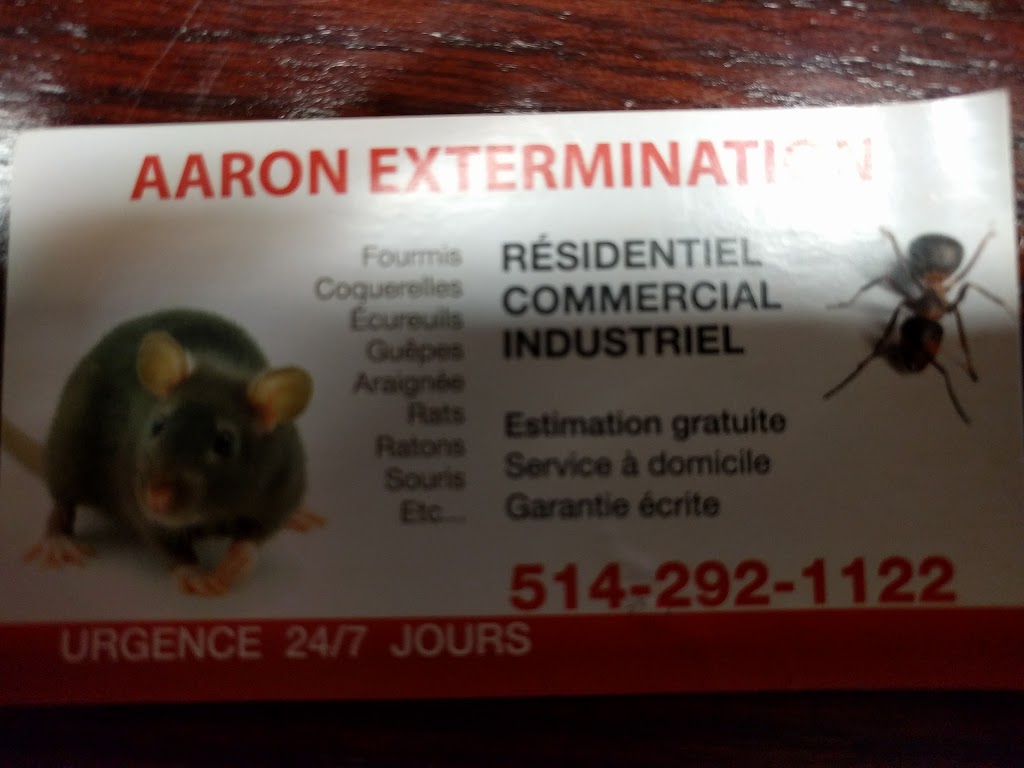 Aaaron Extermination | 1321 Rue de Montbrun, Boucherville, QC J4B 5E4, Canada | Phone: (450) 682-5727