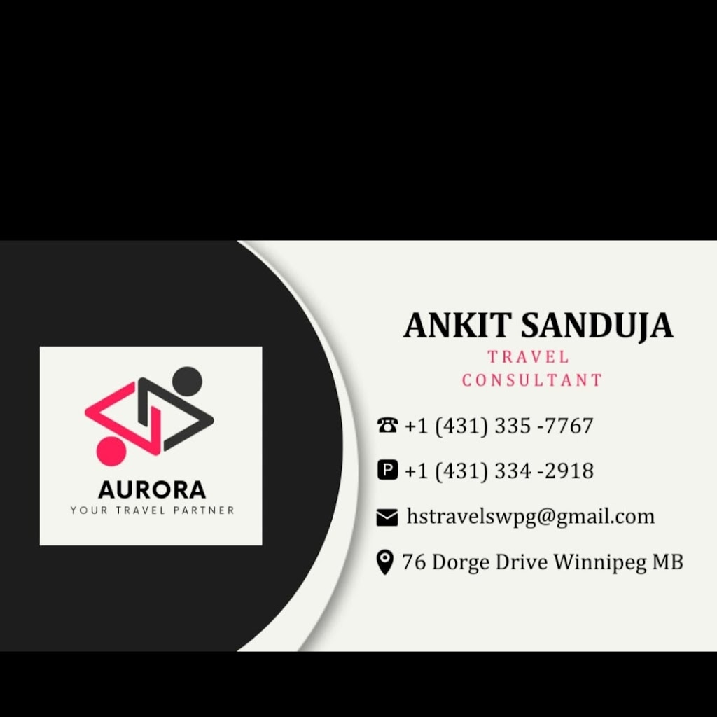 AURORA (YOUR TRAVEL PARTNER) | 76 Dorge Dr, Winnipeg, MB R3V 1M4, Canada | Phone: (431) 335-7767