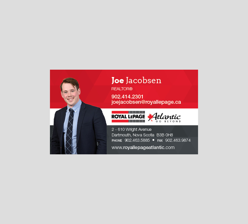 Joe Jacobsen Real Estate Sales | 610 Wright Ave Suite 100, Dartmouth, NS B3B 0H8, Canada | Phone: (902) 414-2301