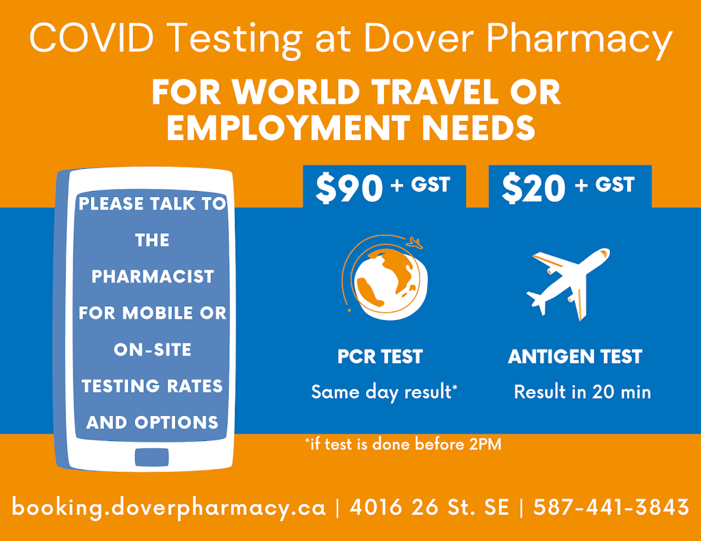 Dover IDA Pharmacy | 4016 26 St SE, Calgary, AB T2B 2Y4, Canada | Phone: (587) 441-3843