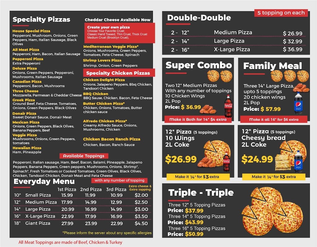 Cosmic Pizza Stettler | 6116 50 Ave, Stettler, AB T0C 2L2, Canada | Phone: (403) 742-6394