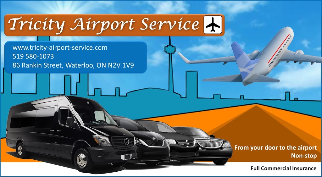 Tricity Airport Service | 86 Rankin St, Waterloo, ON N2V 1V9, Canada | Phone: (519) 580-1073