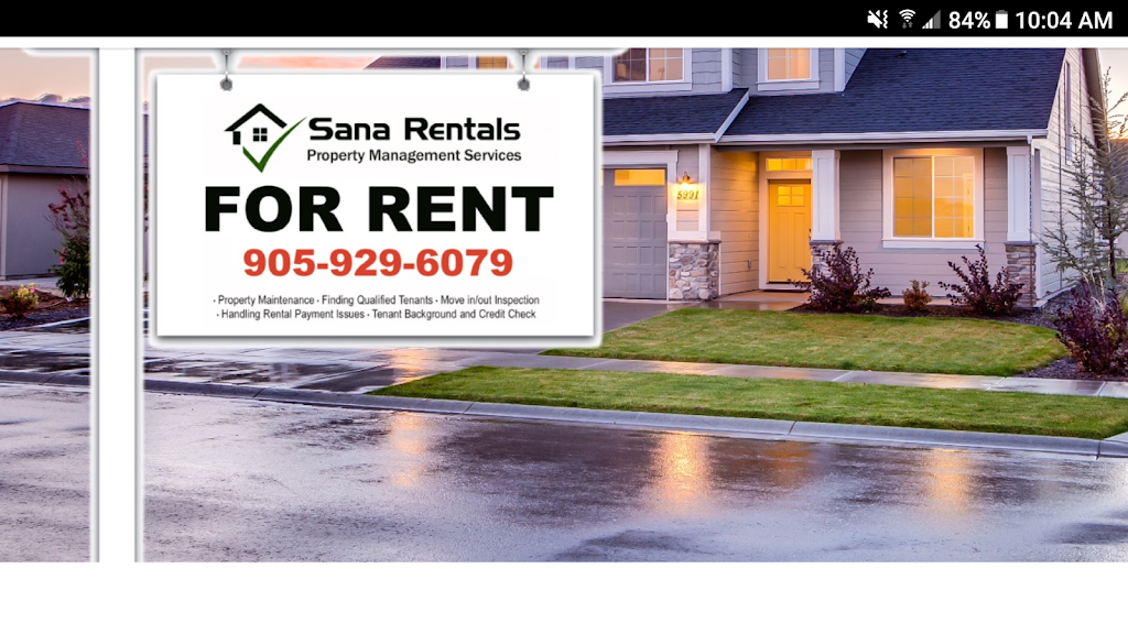 Sana Rentals Inc | 41 Cta. Heights, Hamilton, ON L8J 0M3, Canada | Phone: (289) 639-9595