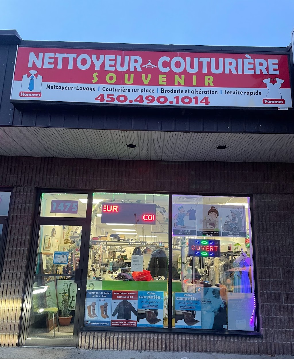 Nettoyeur et Couturière Souvenir | 1475 Bd du Souvenir, Laval, QC H7N 5X1, Canada | Phone: (450) 490-1014