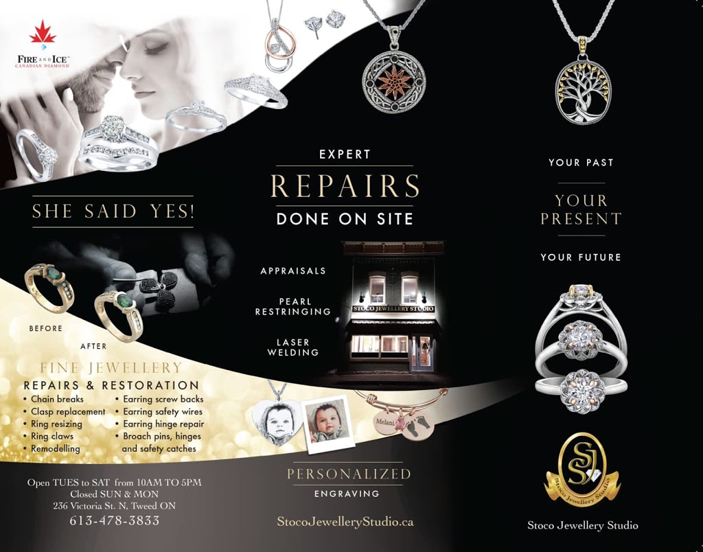 Stoco Jewellery Studio | 236 Victoria St N, Tweed, ON K0K 3J0, Canada | Phone: (613) 478-3833