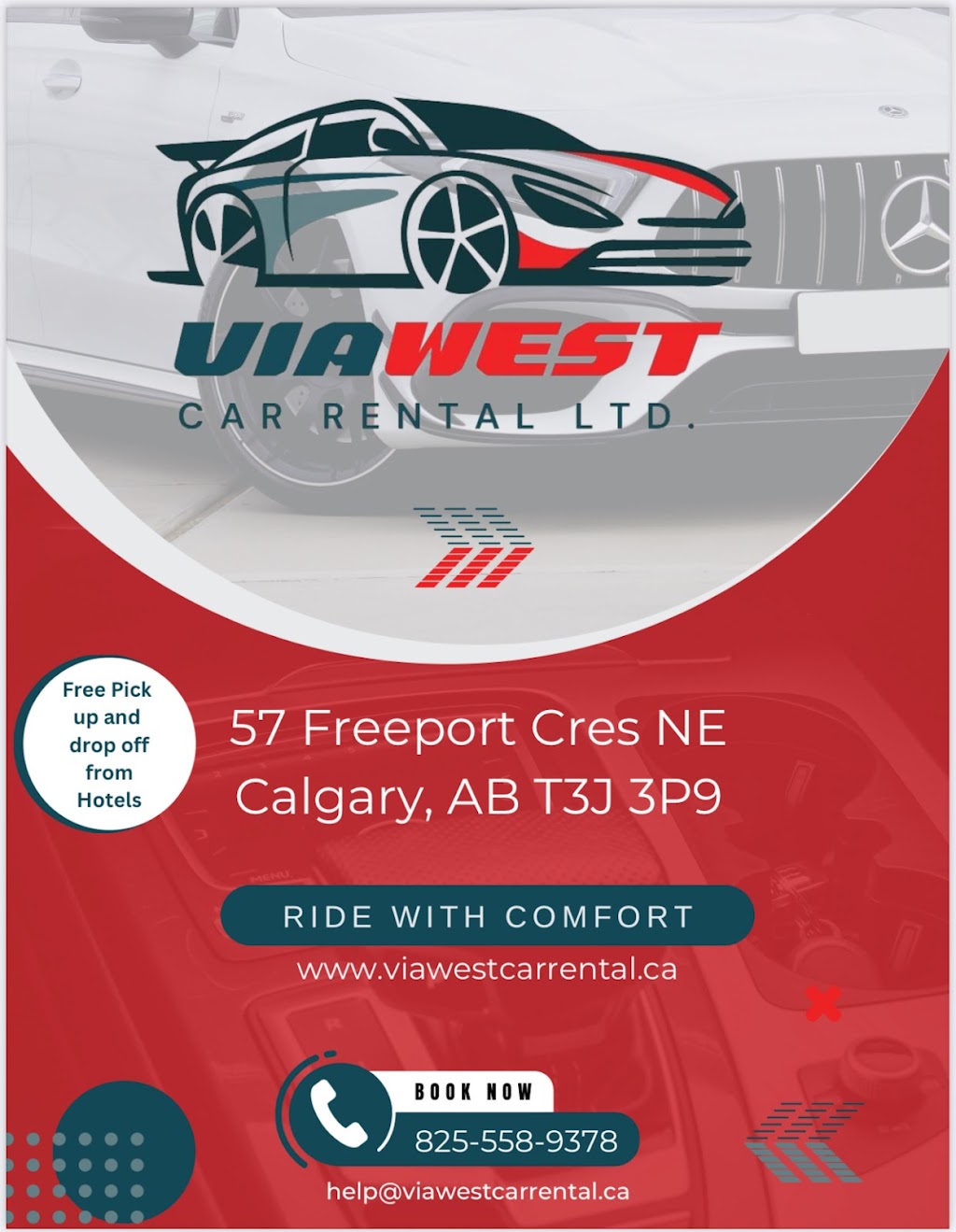 Viawest Car Rental | 57 Freeport Cres NE, Calgary, AB T3J 3P9, Canada | Phone: (825) 558-9378