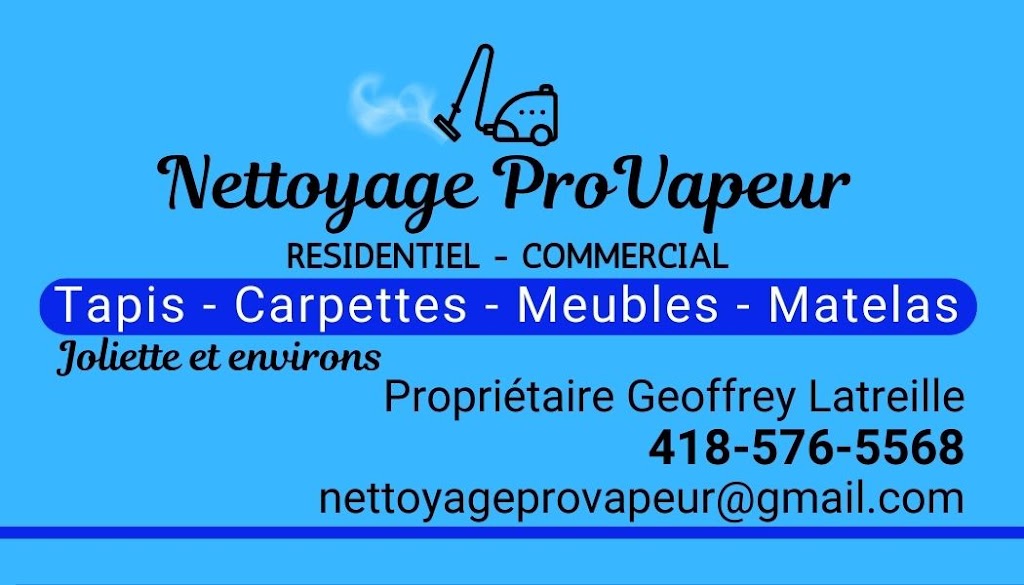 Nettoyage ProVapeur | 841 Chem. de la Ligne Frédéric, Saint-Félix-de-Valois, QC J0K 2M0, Canada | Phone: (450) 758-5718