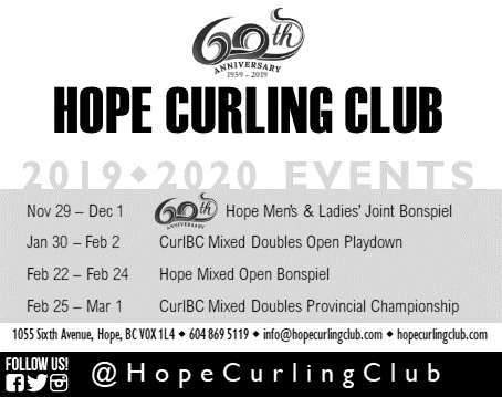 Hope Curling Club | 1055 6 Ave, Hope, BC V0X 1L4, Canada | Phone: (604) 869-5119