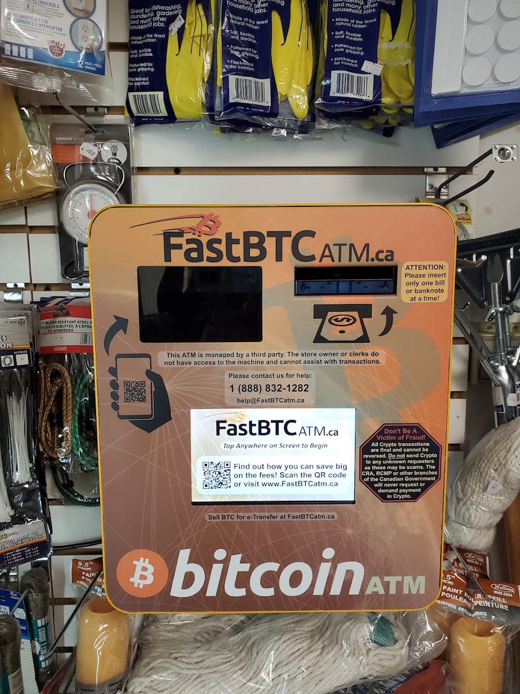 FastBTC Bitcoin ATM - Hi-Ya Mini Mart | 332 Wharncliffe Rd N, London, ON N6G 1E1, Canada | Phone: (888) 832-1282
