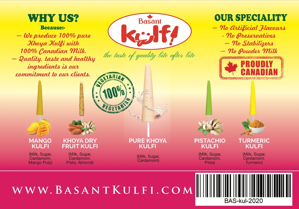 Basant KULFI | 173 Advance Blvd Unit#38, Brampton, ON L6T 4Z7, Canada | Phone: (416) 900-6167