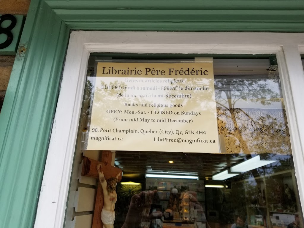 Librarie Père Frédéric | 98 Rue du Petit Champlain, Québec, QC G1K 4H4, Canada
