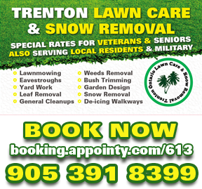 Trenton Ontario Lawn Care & Snow Removal | 102 King St, Trenton, ON K8V 3W2, Canada | Phone: (905) 391-8399