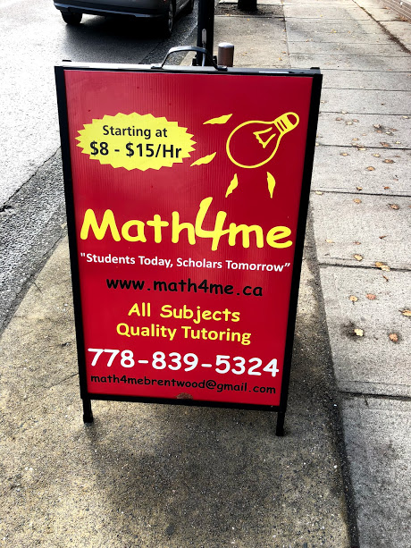 Math4me Metrotown | 6764 Jubilee Ave, Burnaby, BC V5H 3G8, Canada | Phone: (778) 839-5324