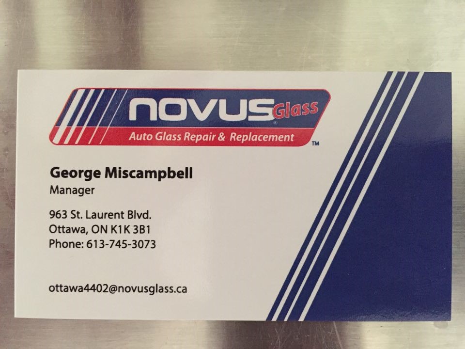 Novus Glass Ottawa St. Laurent | 963 St Laurent Blvd, Ottawa, ON K1K 3B1, Canada | Phone: (613) 745-3073