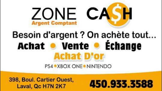 Zone Cash | 398 Boulevard Cartier O, Laval, QC H7N 2K7, Canada | Phone: (450) 933-3588