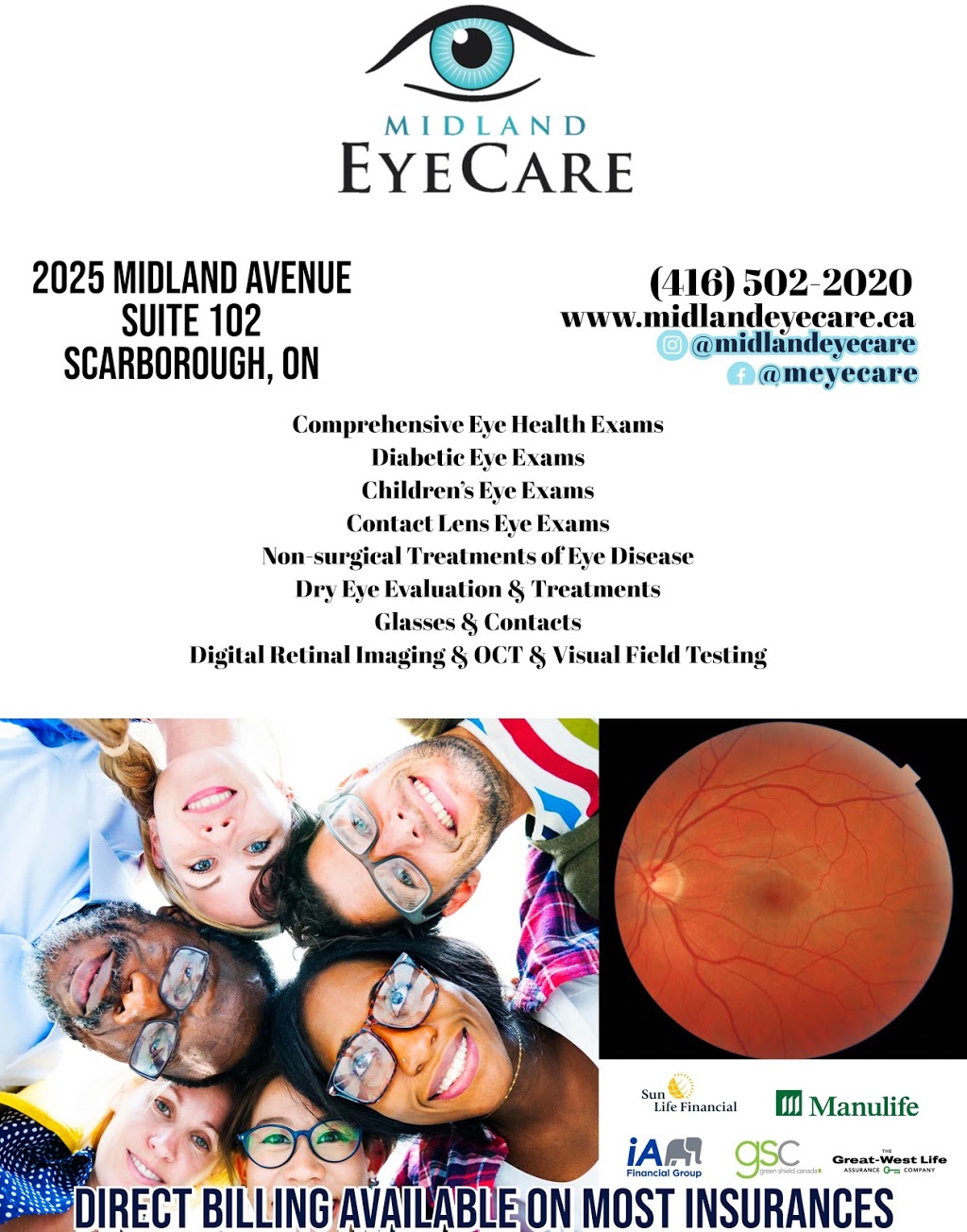 MIDLAND EYECARE | 2025 Midland Ave #102, Scarborough, ON M1P 3E2, Canada | Phone: (416) 502-2020