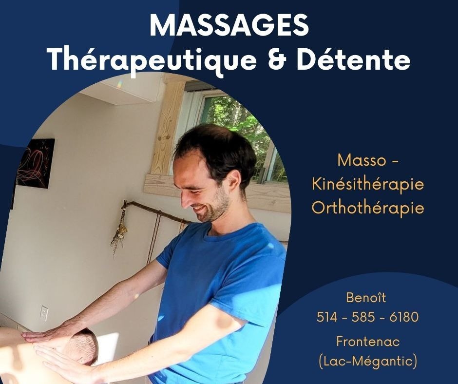 Masso Kiné Orthothérapie Benoît Clément | 932 QC-161, Frontenac, QC G6B 2S1, Canada | Phone: (514) 585-6180