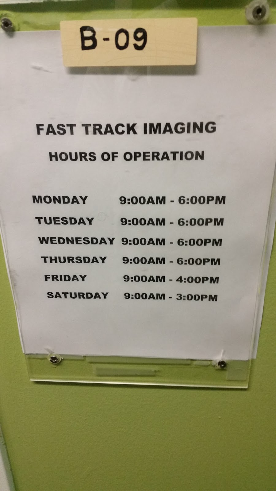 Fast Track Imaging | 3850 Finch Ave E b09, Scarborough, ON M1T 3E7, Canada | Phone: (416) 298-9752