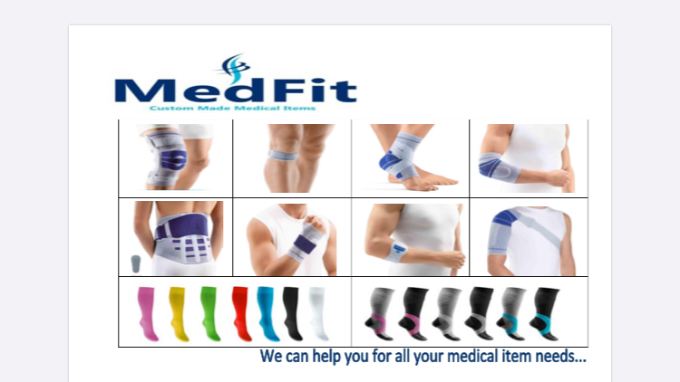 Medfit Custom Made Medical Items | 27 Flurry Cir, Brampton, ON L6X 0S8, Canada | Phone: (647) 975-2723