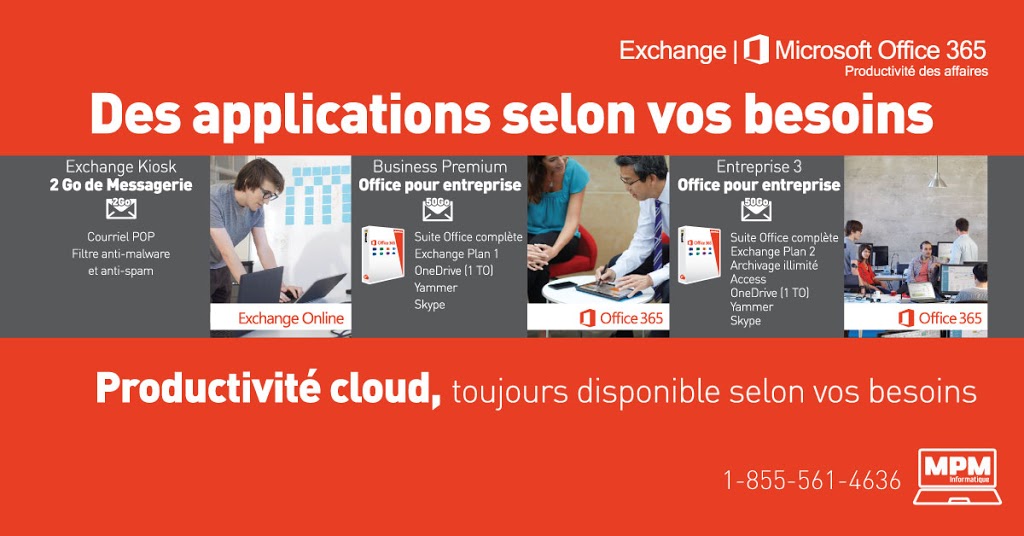 MPM Informatique | 2590 Avenue Bourbonnière, Montréal, QC H1W 3P6, Canada | Phone: (855) 561-4636