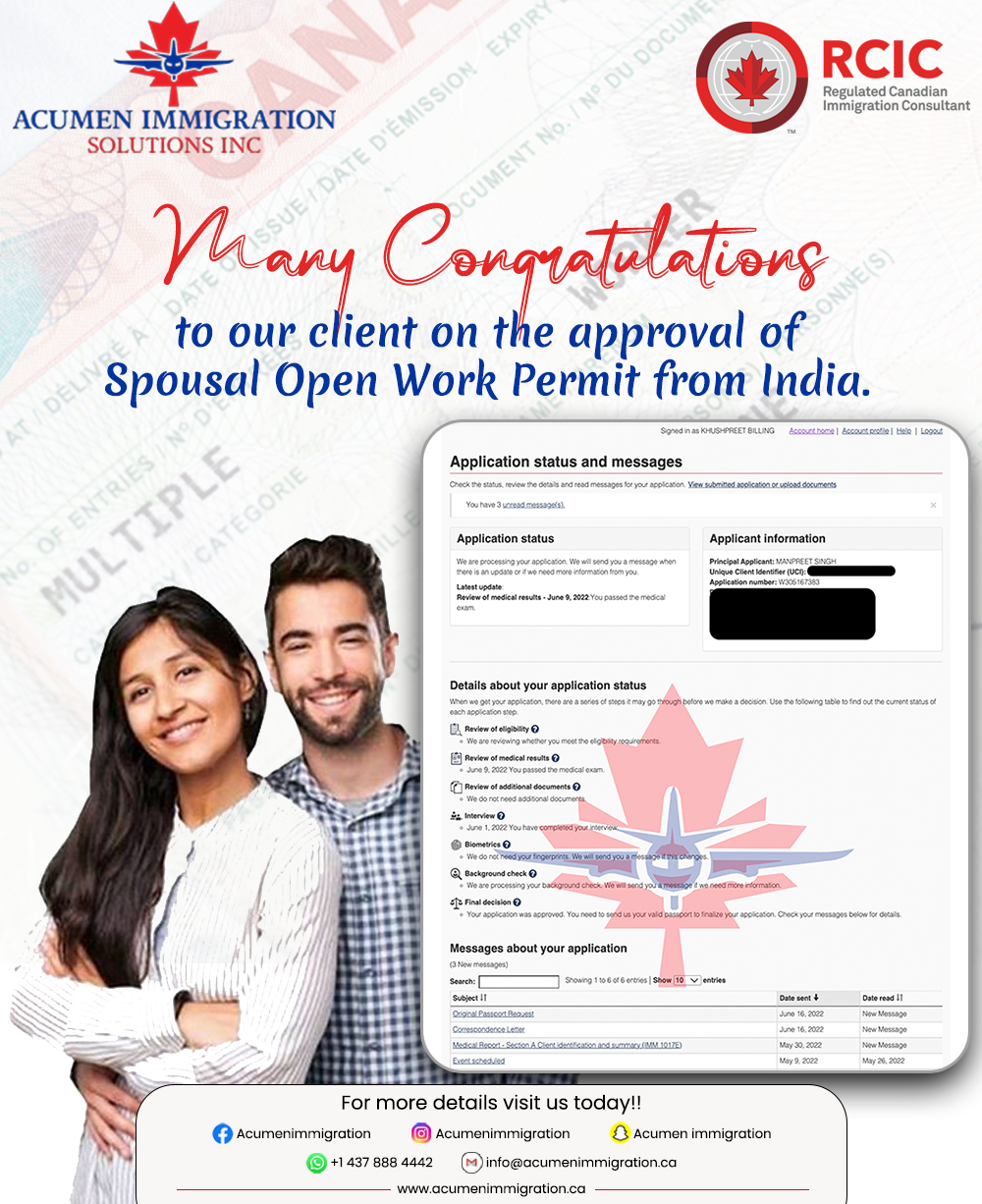 Acumen Immigration Solutions Inc. | 16784 80 Ave, Surrey, BC V4N 0G9, Canada | Phone: (437) 888-4442