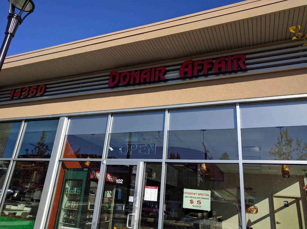 Donair Affair | 14350 64 Ave #102, Surrey, BC V3S 1Z7, Canada | Phone: (604) 503-6111