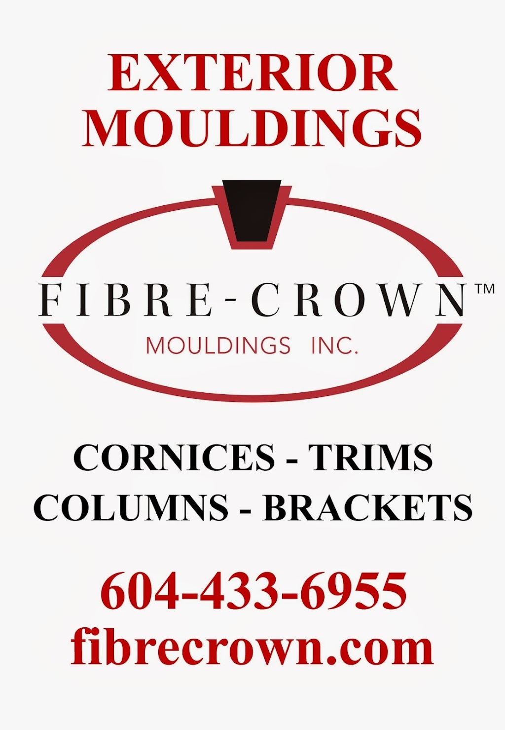 Fibre-Crown Mouldings Inc | 4025 McConnell Dr, Burnaby, BC V5A 3A7, Canada | Phone: (604) 433-6955